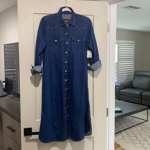 NWT Lee Denim Dress Free People Small